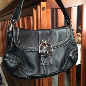 Black Leather COACH Purse